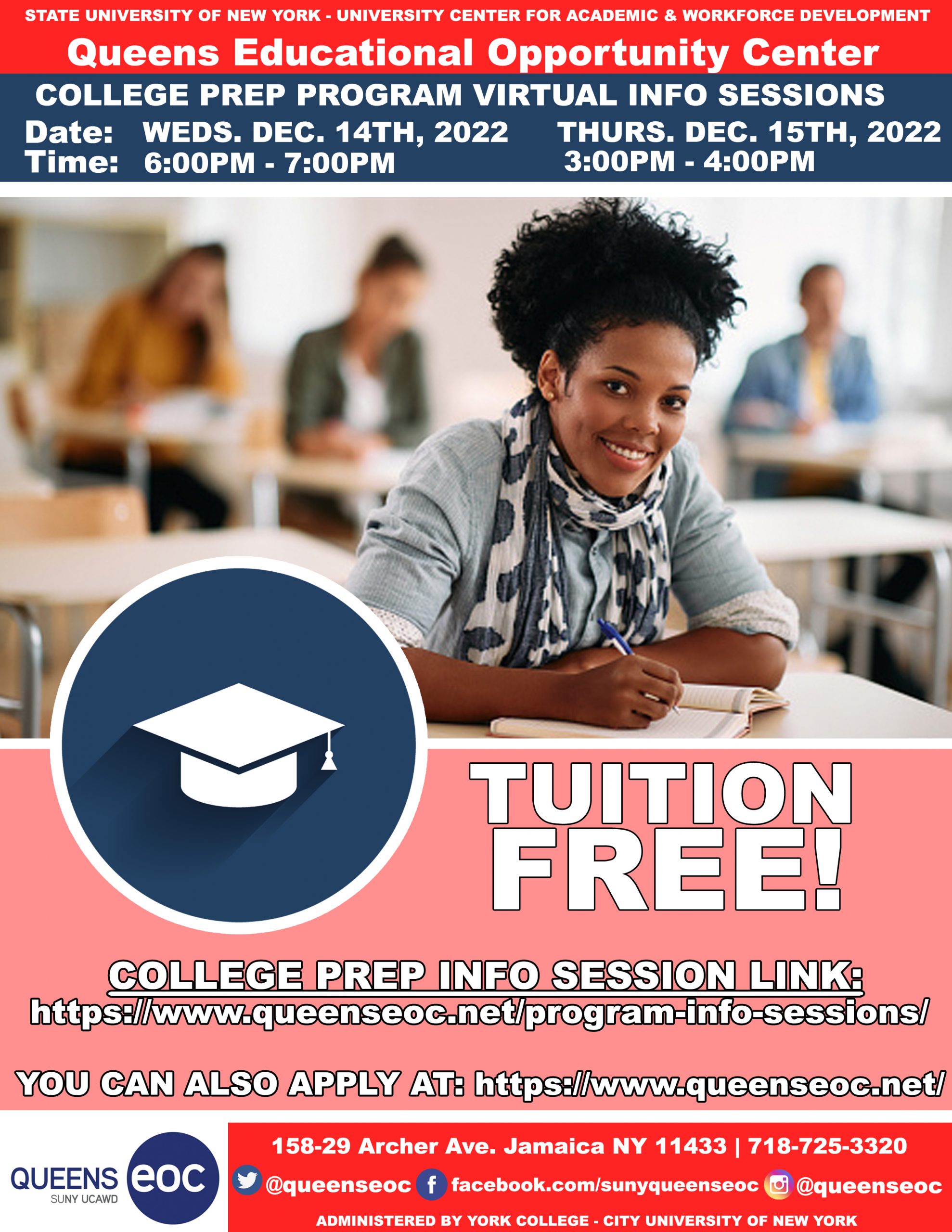 COLLEGE PREP PROGRAM VIRTUAL INFO SESSIONS DATE WEDS DEC 14TH COLLEGE PREP PROGRAM VIRTUAL INFO SESSIONS DATE WEDS DEC 14TH